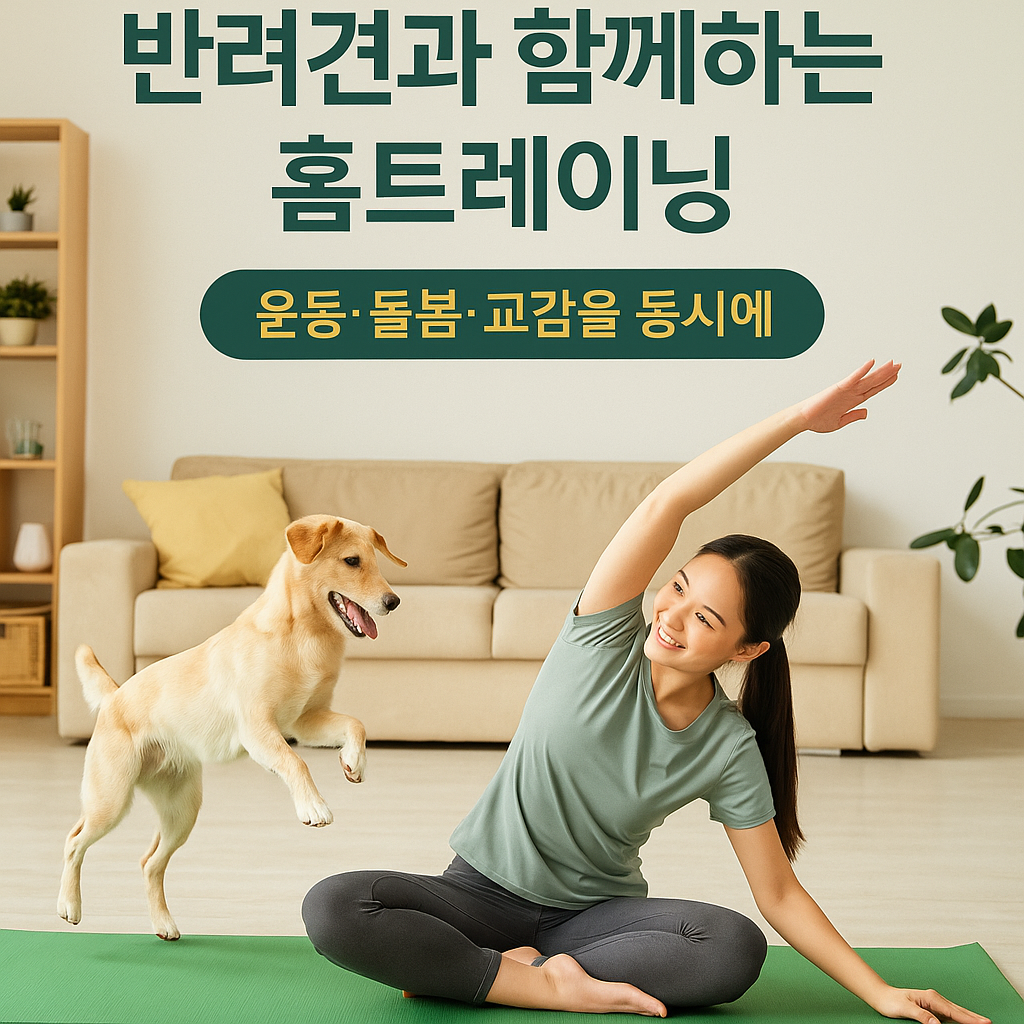 반려견과 운동 돌봄 교감 동시에