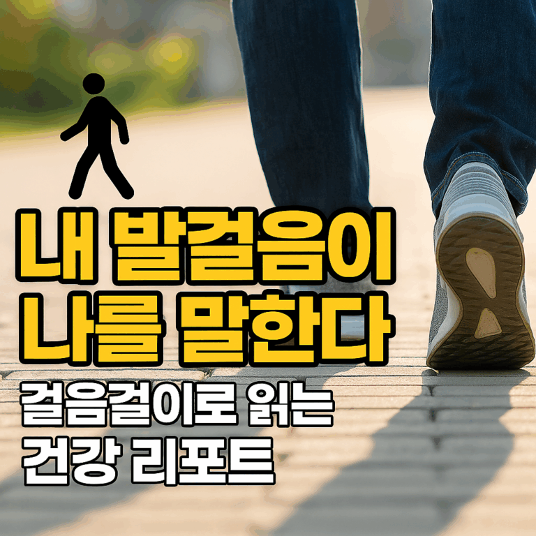 내 발걸음이 나를 말한다: 걸음걸이로 읽는 건강 리포트