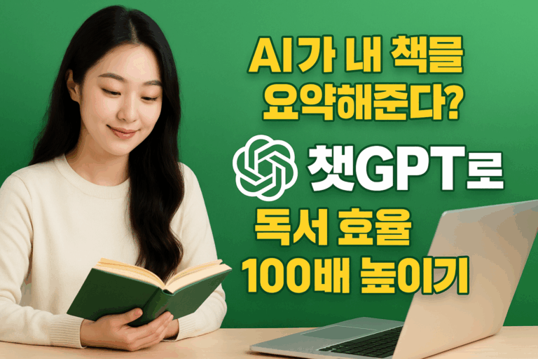 AI가 내 책을 요약해준다? 챗GPT로 독서 효율 100배 높이기