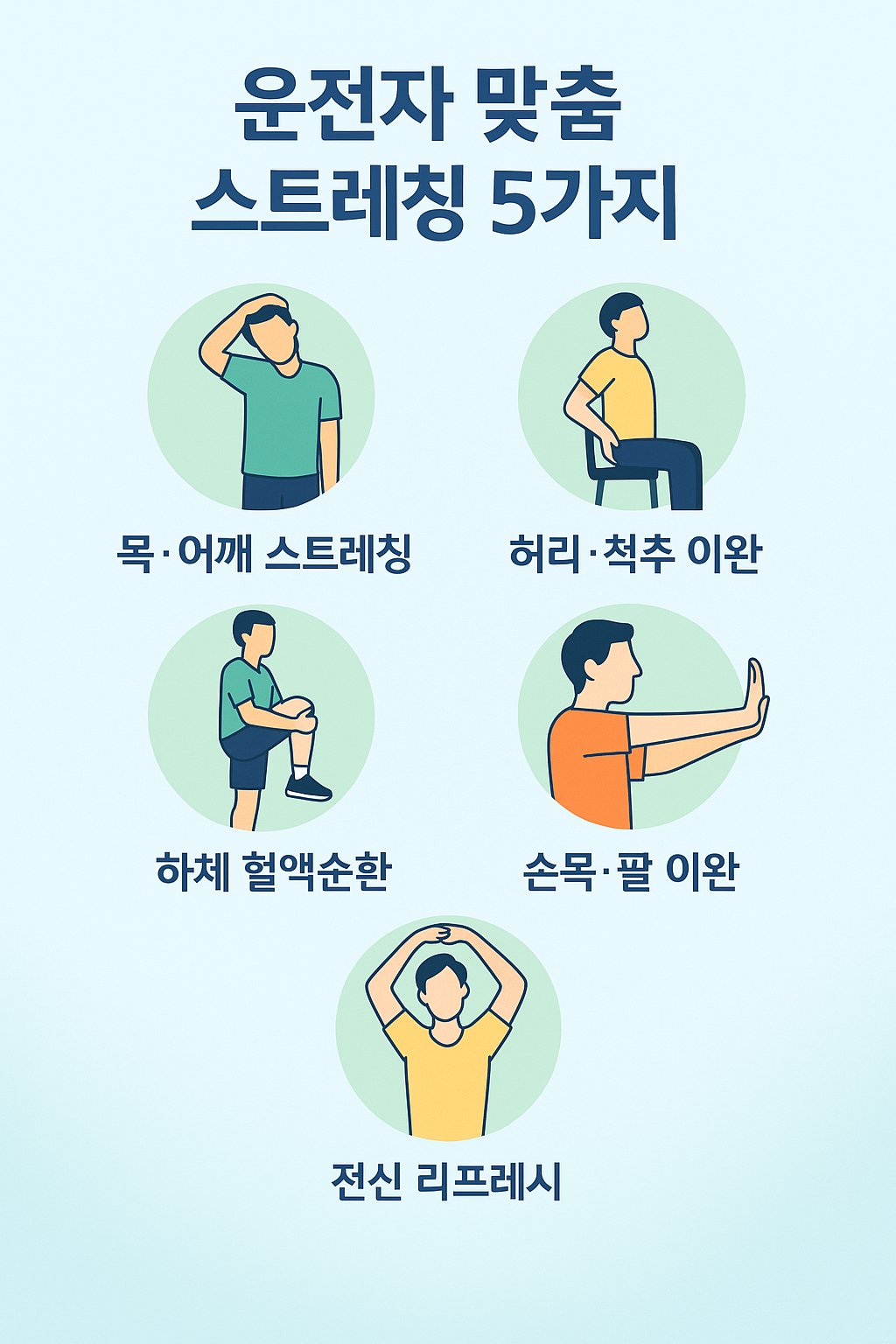 운전자 맞춤 스트레칭