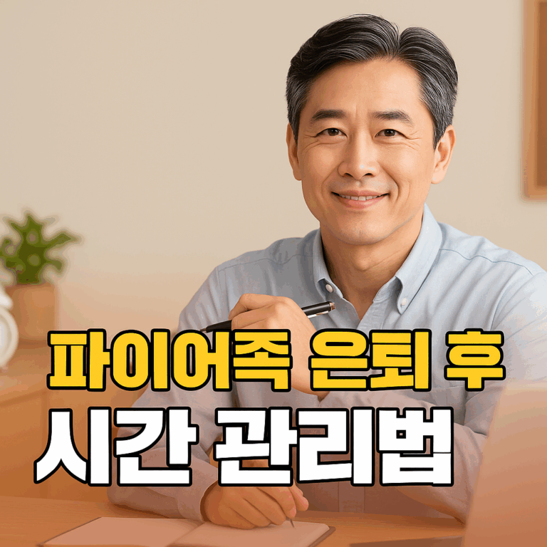 은퇴 후를 준비하는 파이어족의 시간 관리 & 생산성 팁