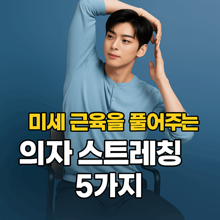오래 앉아있는 당신을 위해: 미세 근육을 풀어주는 의자 스트레칭 5가지