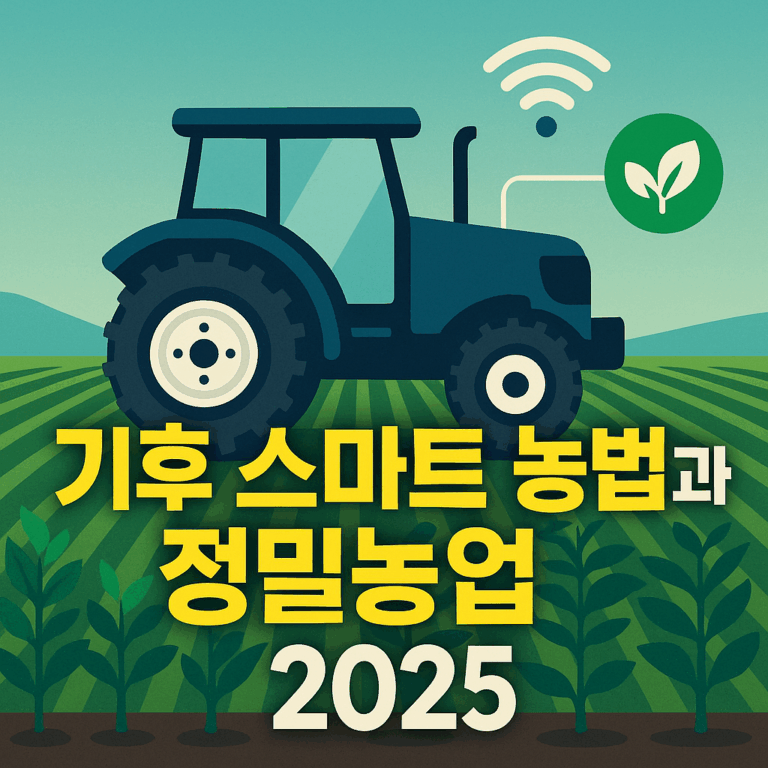 기후 스마트 농법과 정밀농업 2025: AI·센서 기반 미래 농업 트렌드