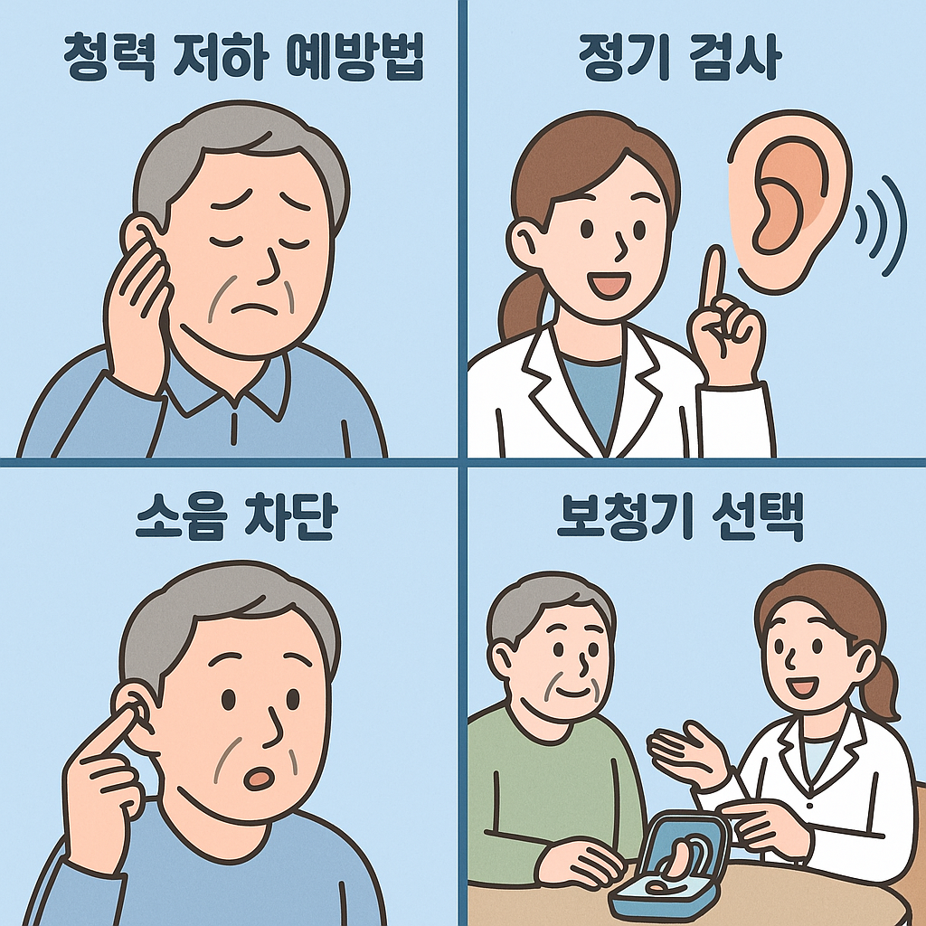 청력 저하 예방법 및 보청기 선택 팁
