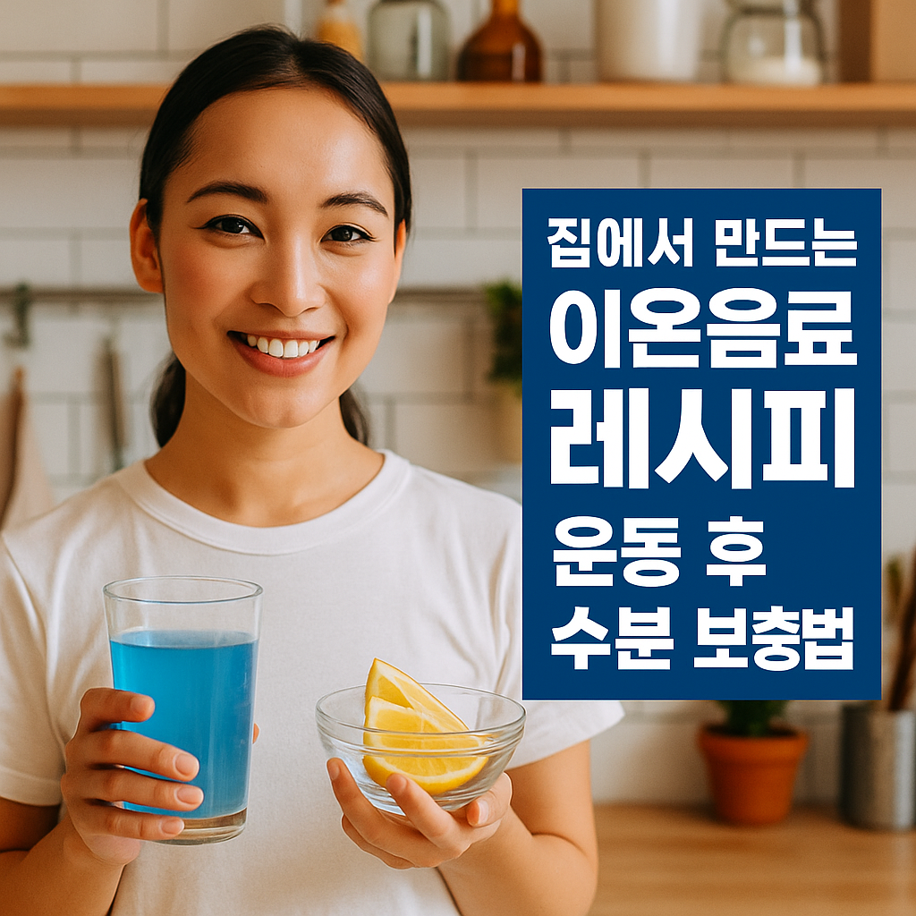 집에서 만드는 이온음료 레시피