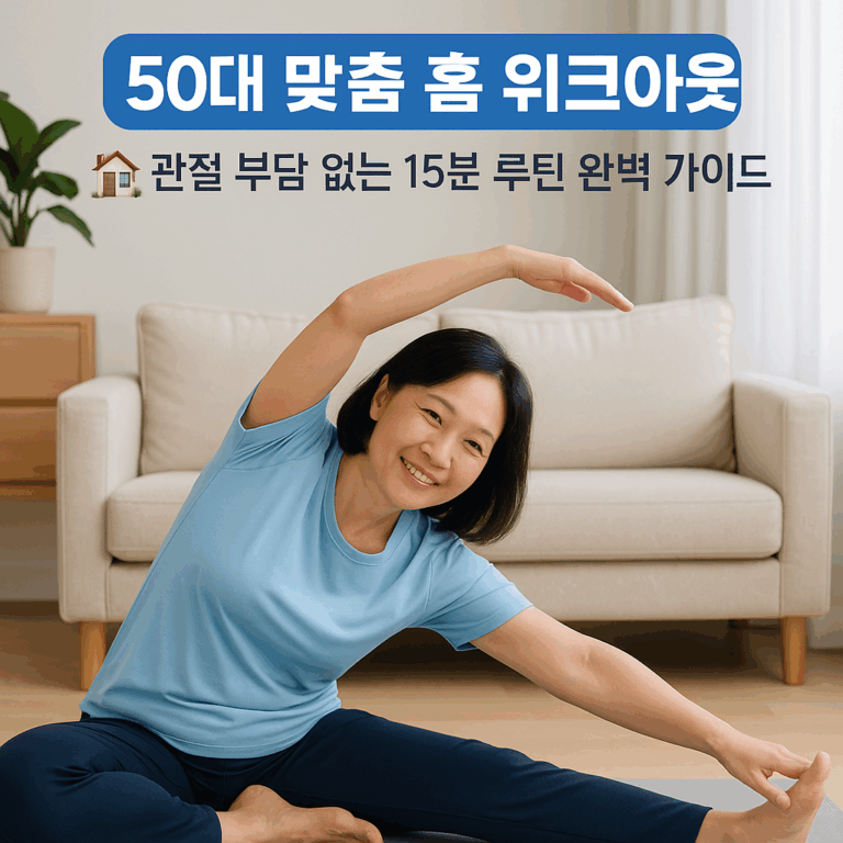 50~60대 맞춤 홈 워크아웃