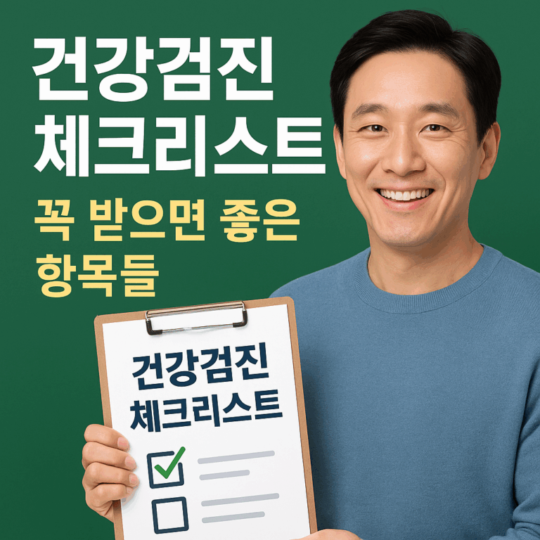 팝업 건강검진 체크리스트