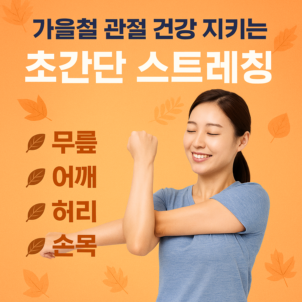 가을철 관절 건강 초간단 스트레칭