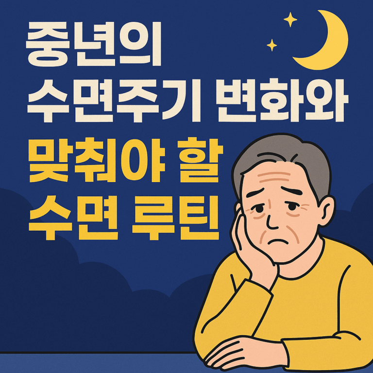 중년의 수면주기 변화와 맞춰야 할 수면 루틴