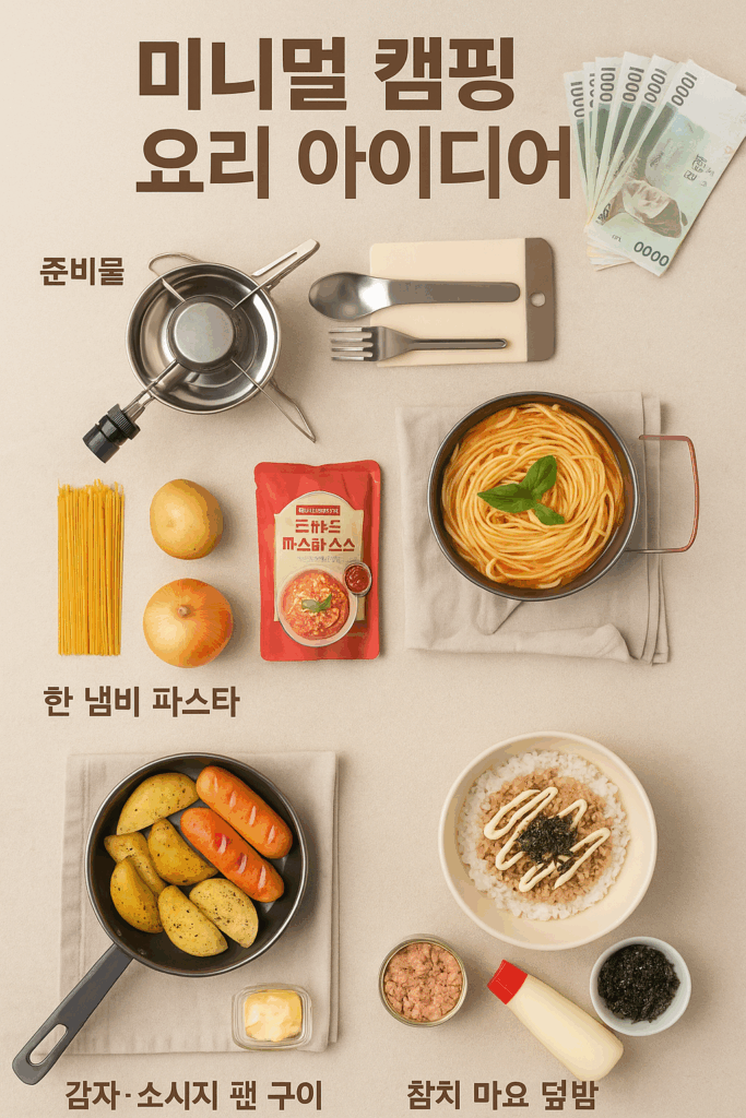 미니멀 캠핑 요리 아이디어