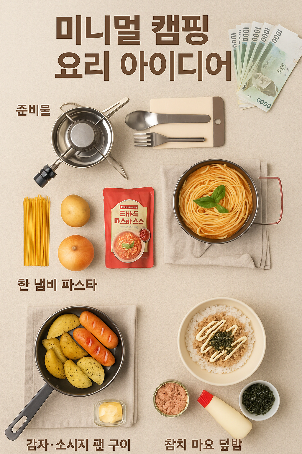 미니멀 캠핑 레시피