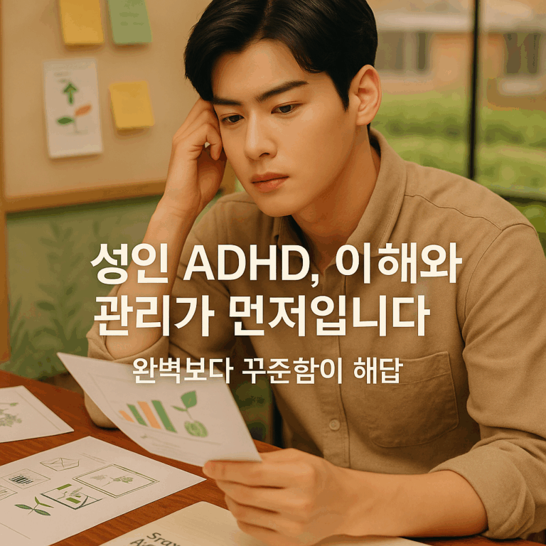 성인 ADHD 관리