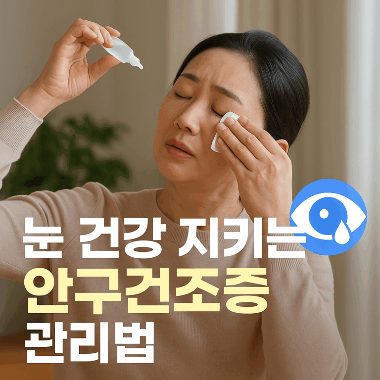 눈 건강 지키는 안구건조증 관리법