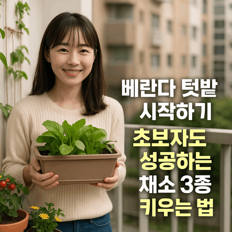 베란다 텃밭
