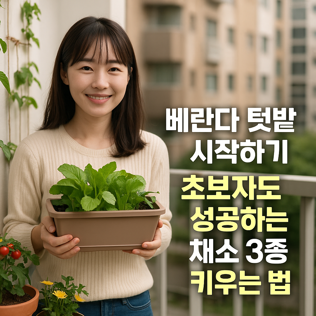 베란다 텃밭 시작 꿀팁