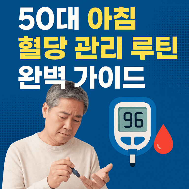 50대 혈당 관리 루틴