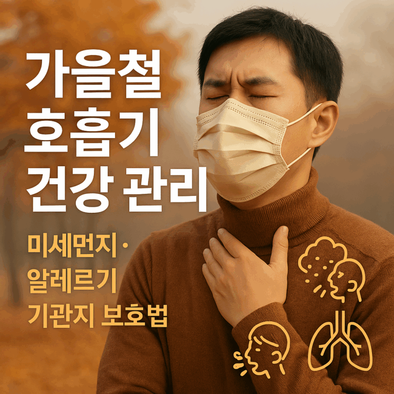가을철 호흡기 건강 관리