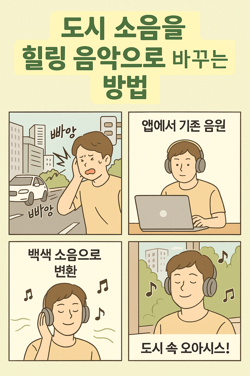 도시 소음 대처법